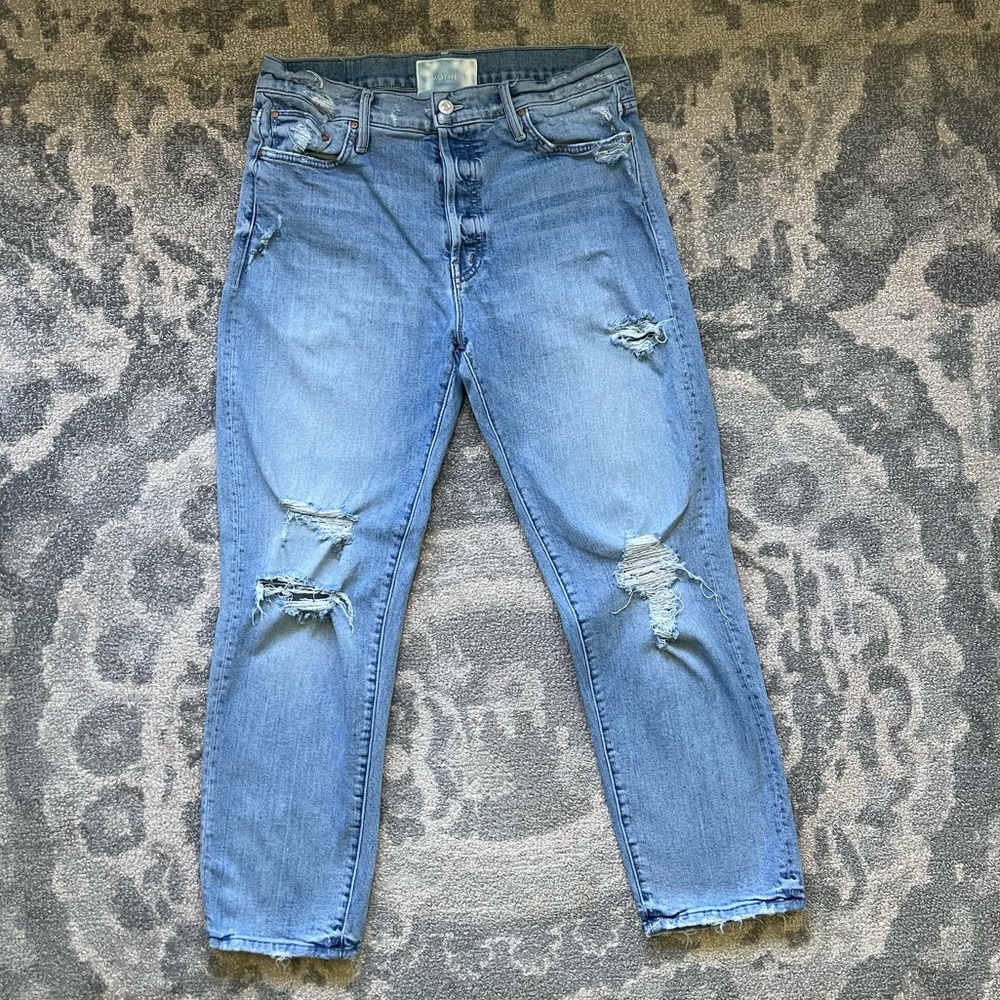 Mother Denim - The Scrapper Ankle Jeans in Wicked Wild Calling